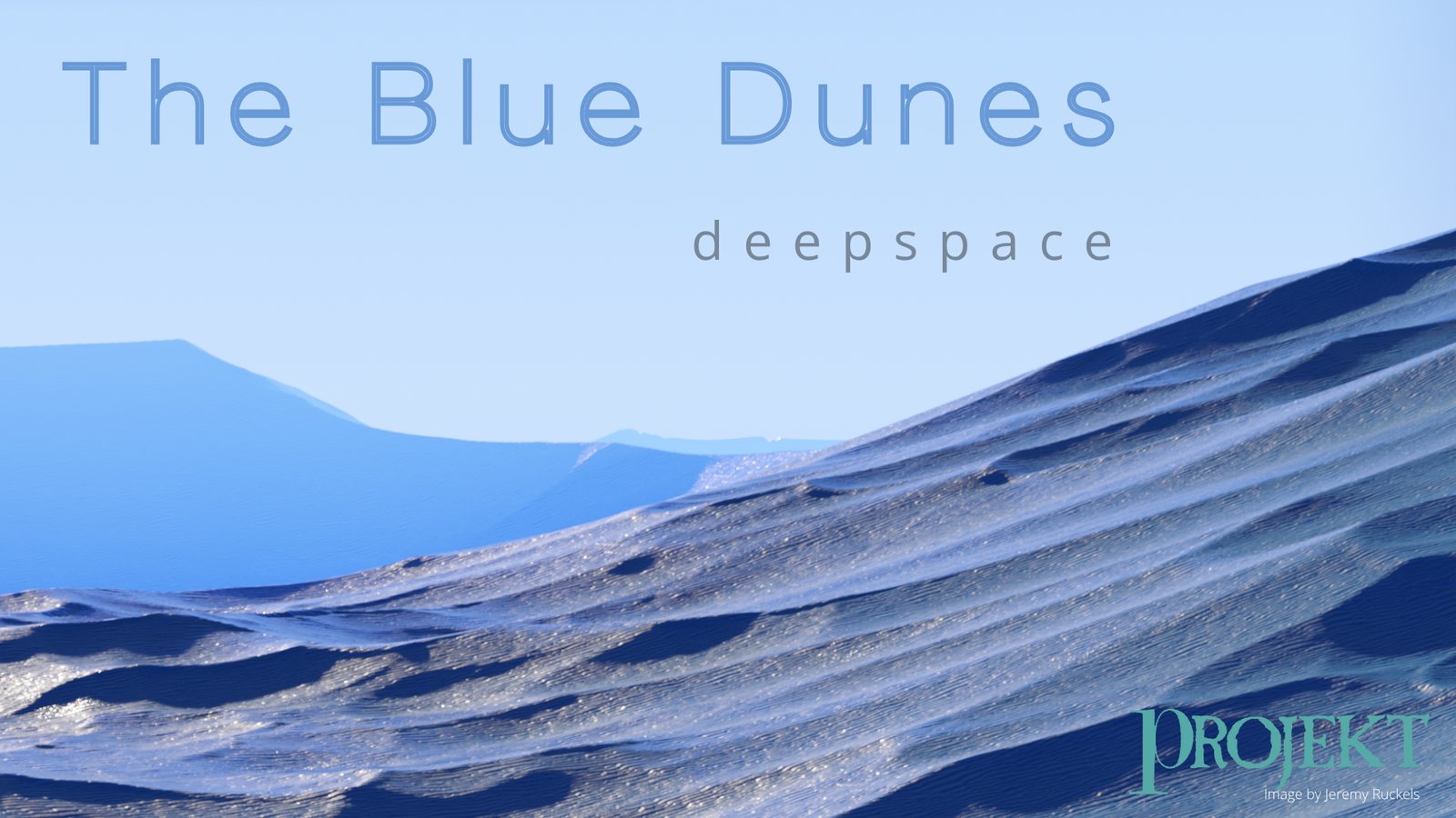 The Blue Dunes by deepspace. Blue sand dunes under a pale sky.